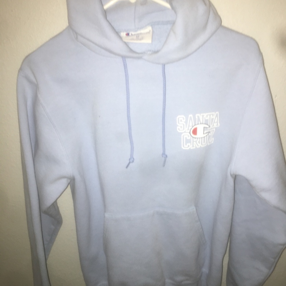 Baby blue Champion Santa Cruz Hoodie